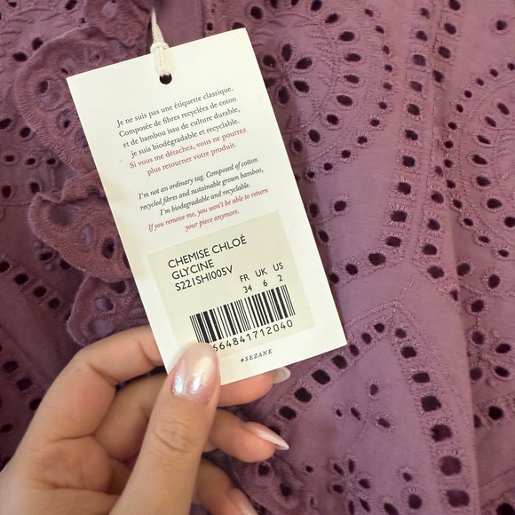 Sézane Chlo blouse NWT - Picture 2 of 2